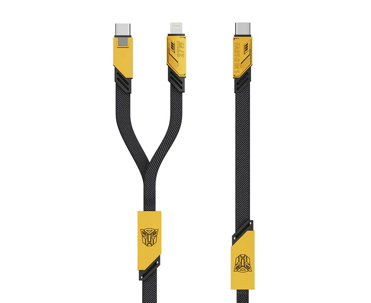 Transformers TF-A09 Bumblebee Color Braided Two-in-One Magnetic Charging Cable