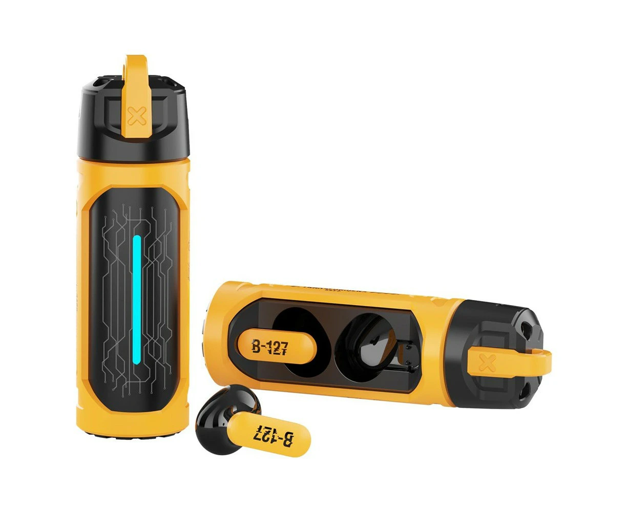 Transformers TF-T11 Bumblebee Color TWS Low Latency Sport Earphones Yellow