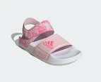 Adidas Kids' Adilette Sandals - Clear Pink/Pink Fusion/White