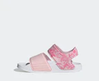 Adidas Kids' Adilette Sandals - Clear Pink/Pink Fusion/White