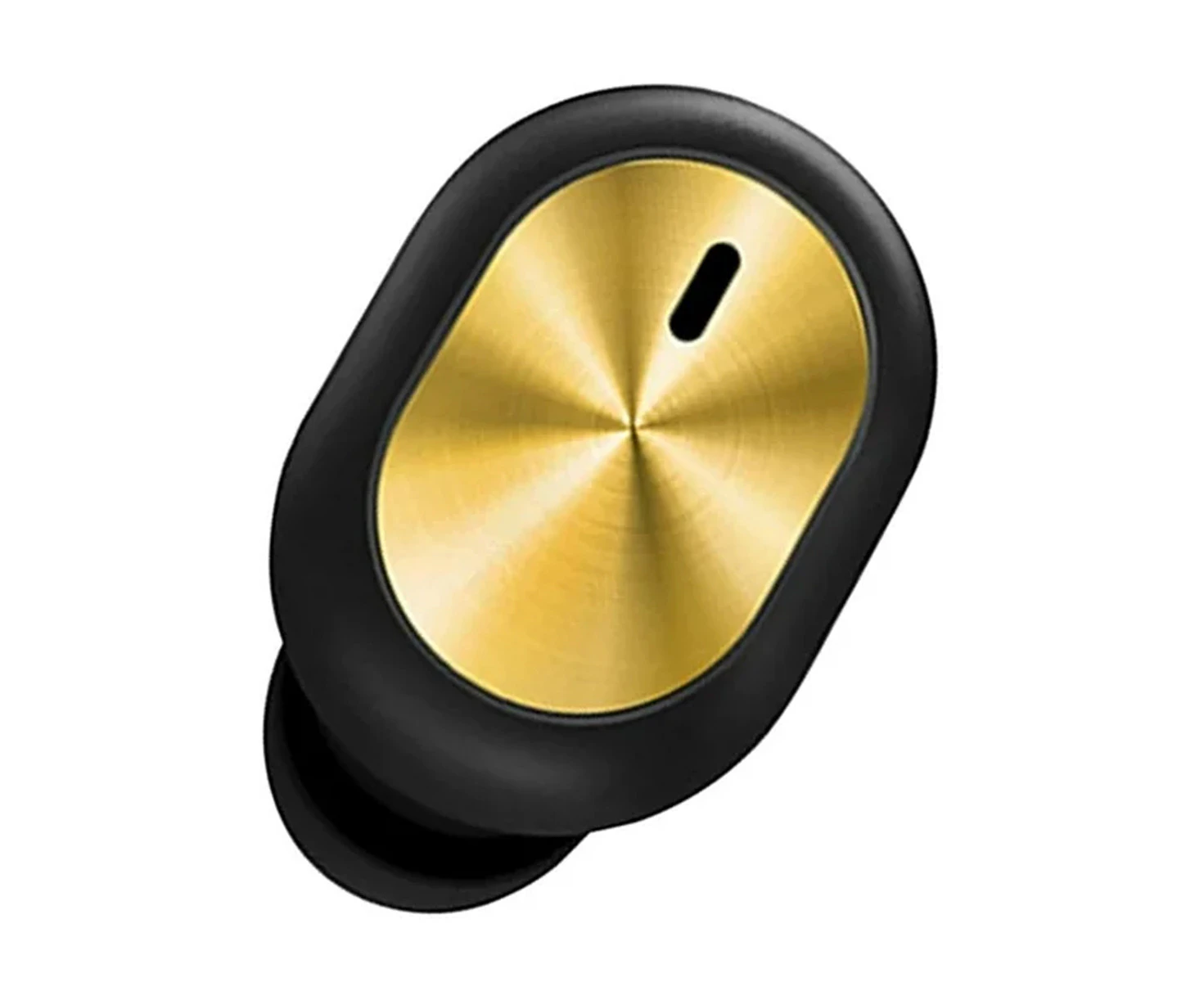 Black-Gold Single Bluetooth Earphones, Mini Headset with Playback Time