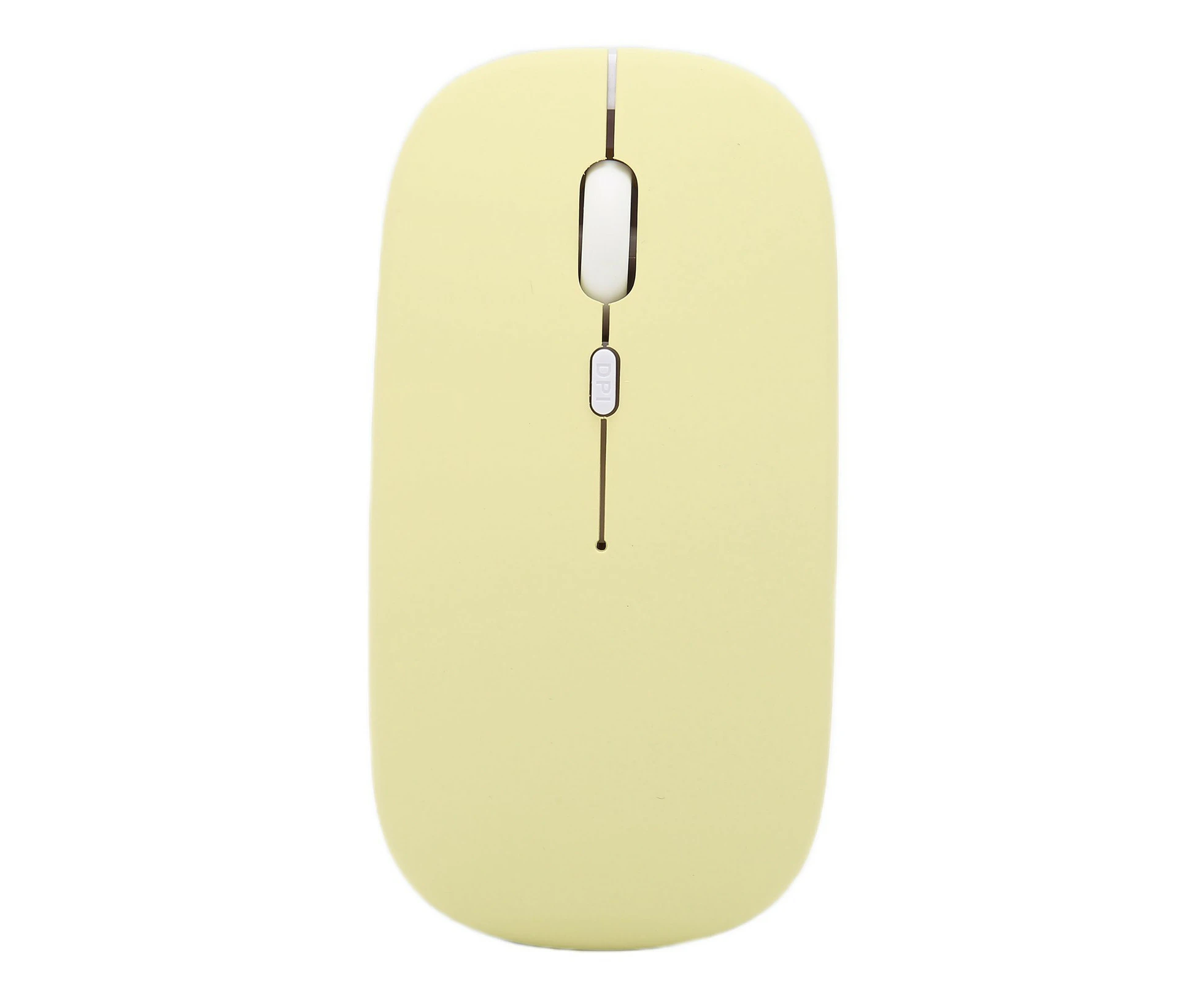 Smart Mini Portable Cordless Mouse, 3 Speed DPI Adjustable, for Office Laptop Computer Tablet - Yellow Frosted Single Mode