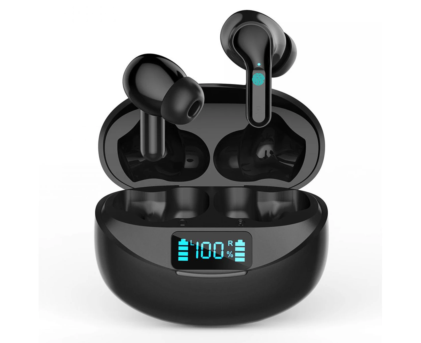 Wireless Earbuds Bluetooth V5.1 Earbuds with Built-in LED Power Display Charging Case