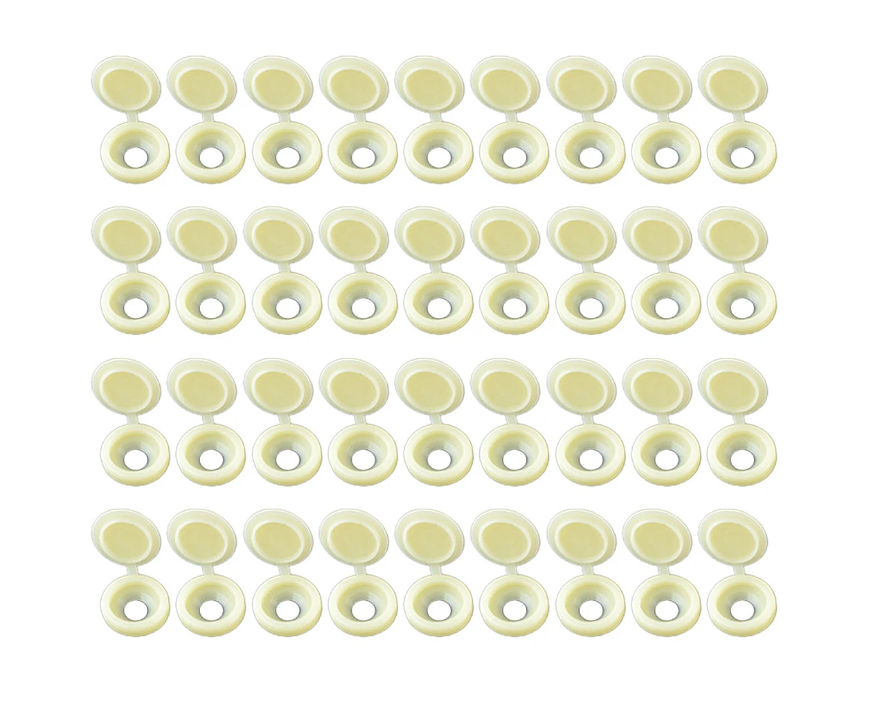 36 pcs, M6 screw caps-large beige - Beige