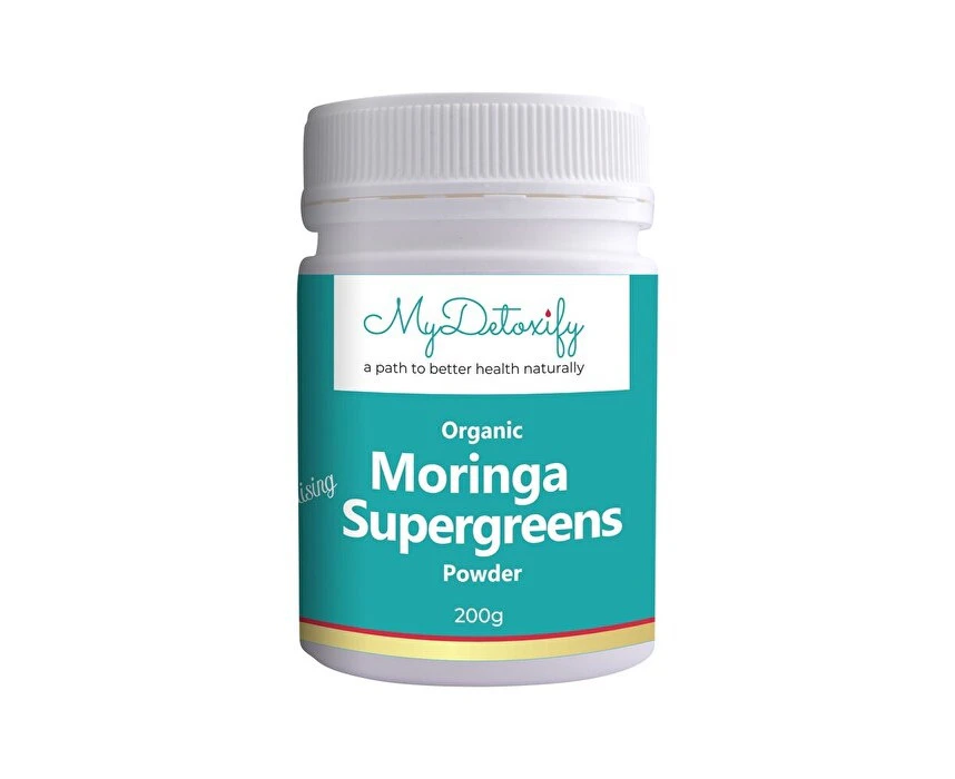 MyDetoxify Organic Moringa Alkalising Supergreens Powder 200g