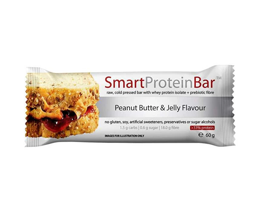 Smart Protein Bar Peanut Butter & Jelly Flavour Protein Bar 12x60g