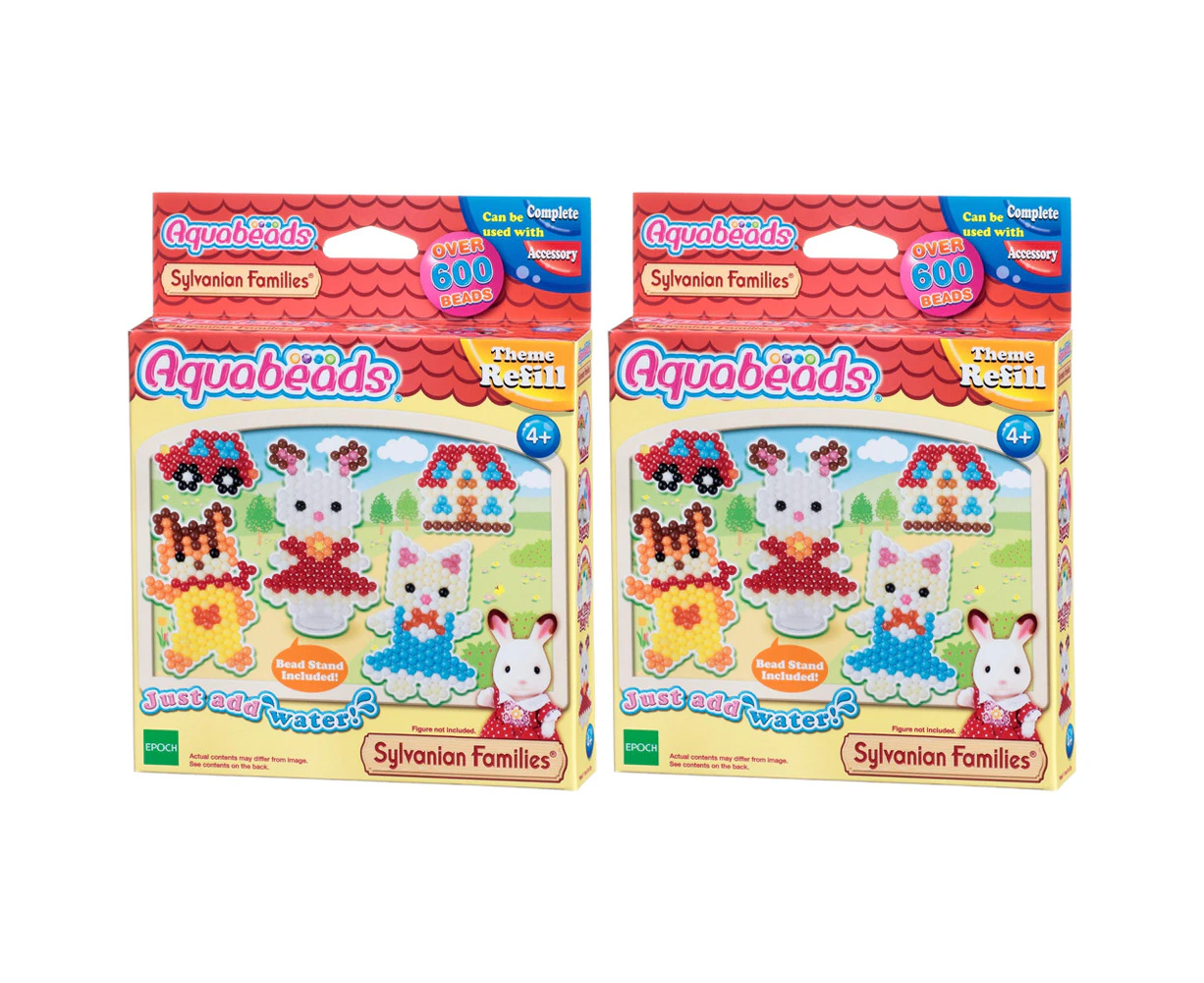 2x Aquabeads Sylvanian Families Character Set Kids/Childrens Interactive Toy 4+