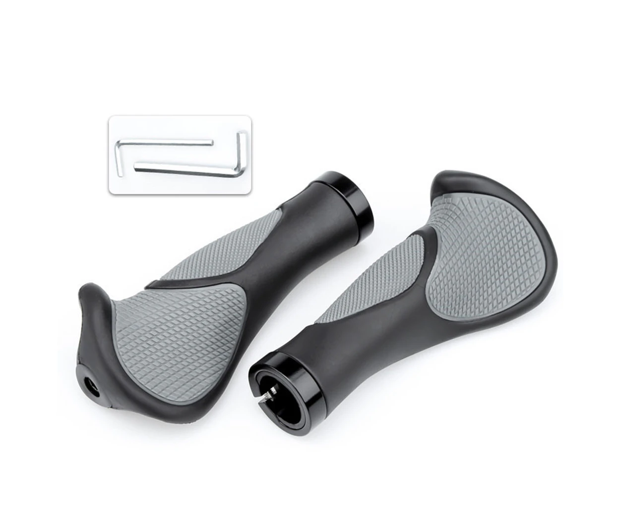 1 Pair Bike Bicycle Handlebar Grips Anti-Slip