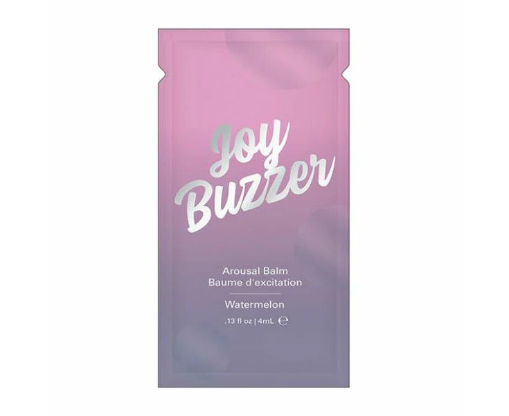 Introducing The Sensual Pleasure Delight Watermelon Foil Joy Buzzer 4ml: A Cooling And Tingly Clitoral Stimulating Lotion For Ultimate Bliss