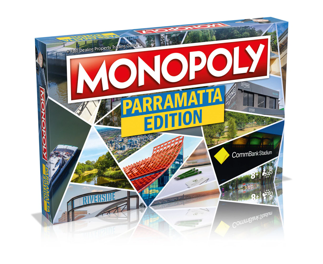 Winning Moves Parramatta Monopoly Tabletop Interactive Party Board Game