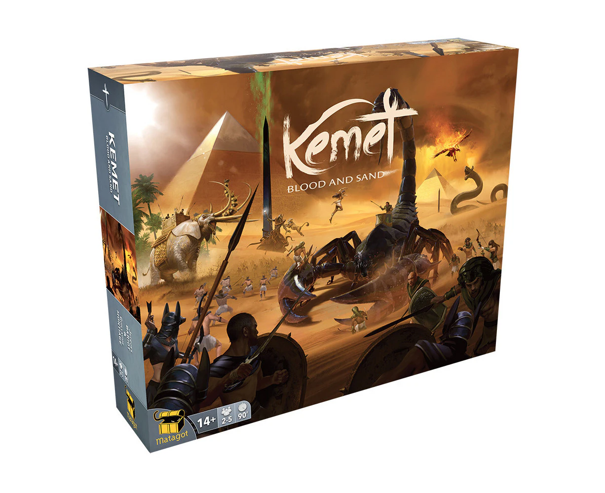 Matagot Kemet Blood and Sand Base Game Tabletop Interactive Party Board Game