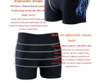 Blue Mens Summer Swim Shorts Swimwear Swimming Underwear Boxer Pants Beach Cap