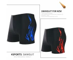 Blue Mens Summer Swim Shorts Swimwear Swimming Underwear Boxer Pants Beach Cap