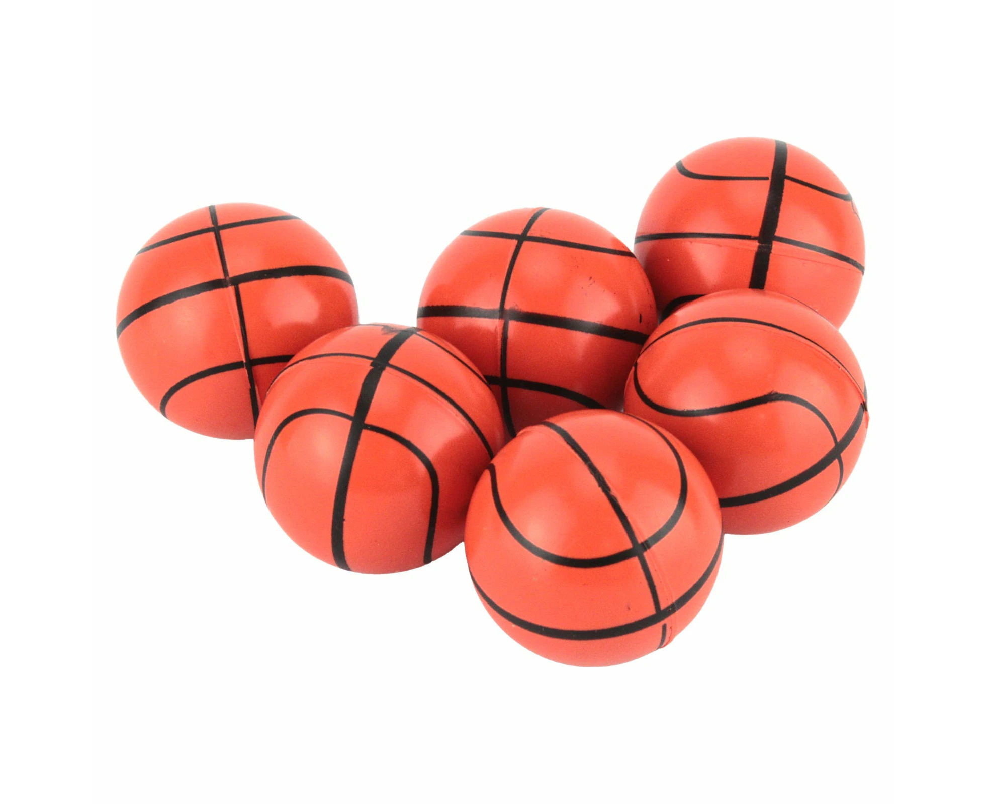 Basketball High Bounce Balls 4.5cm (Pack of 6)