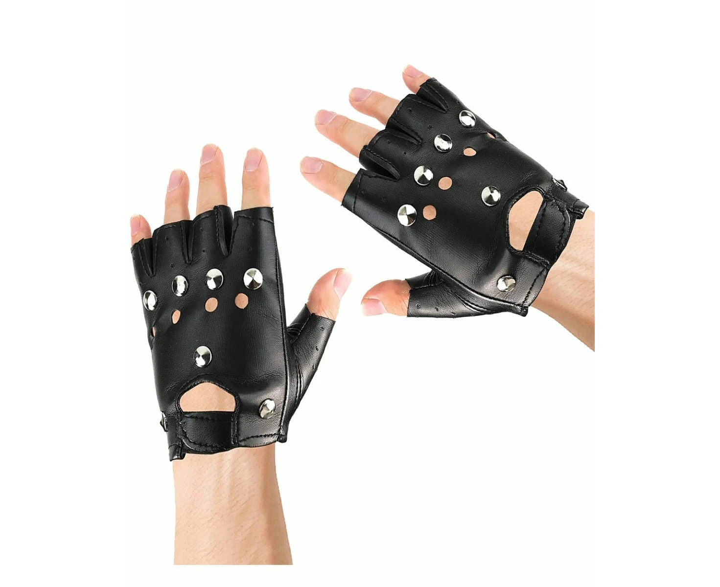 Black Punk Gloves