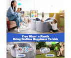 Foam Ball Pit Kids Toy Pool Game Children Activity Centre Playpen Fence Baby Room Decoration Soft Play Area Indoor 105cm X 35cm