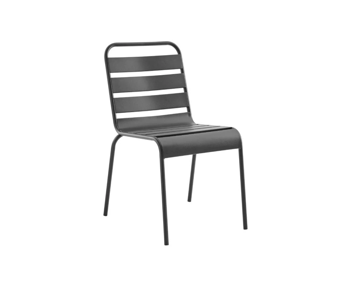Matt Blatt Miami Metal Outdoor Dining Chair - Light Grey