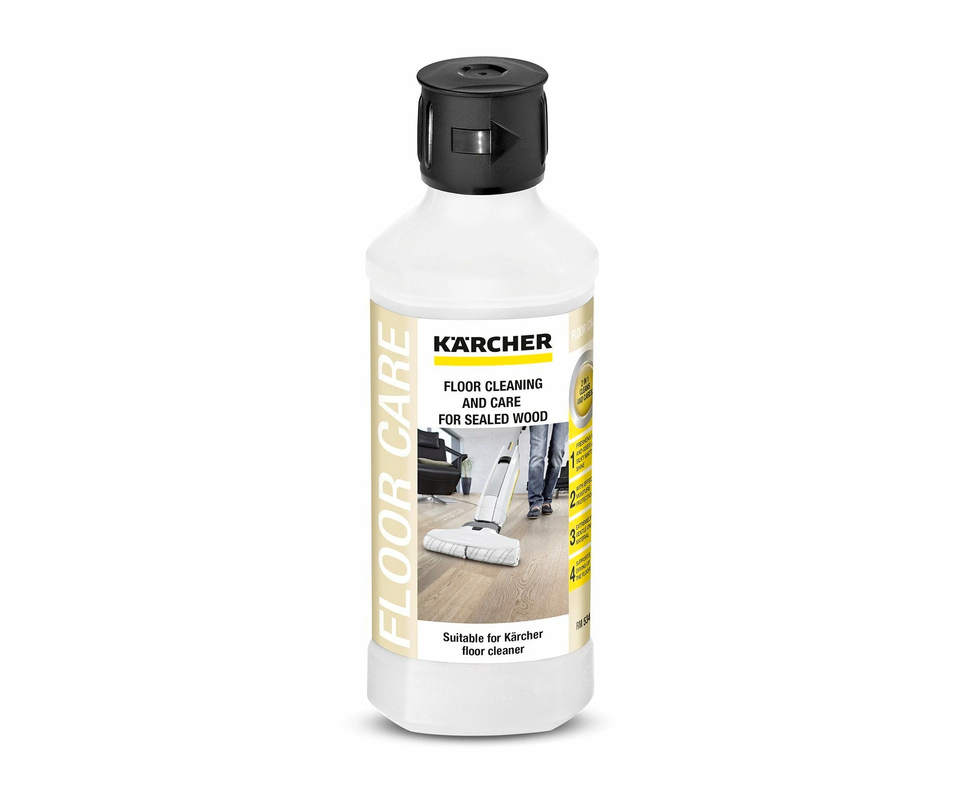 Karcher 500ml Sealed Wood Vacuum Detergent