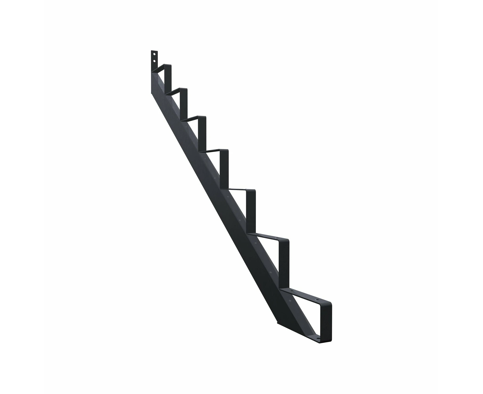 Peak Products Black 7 Tread Steel Stair Stringer