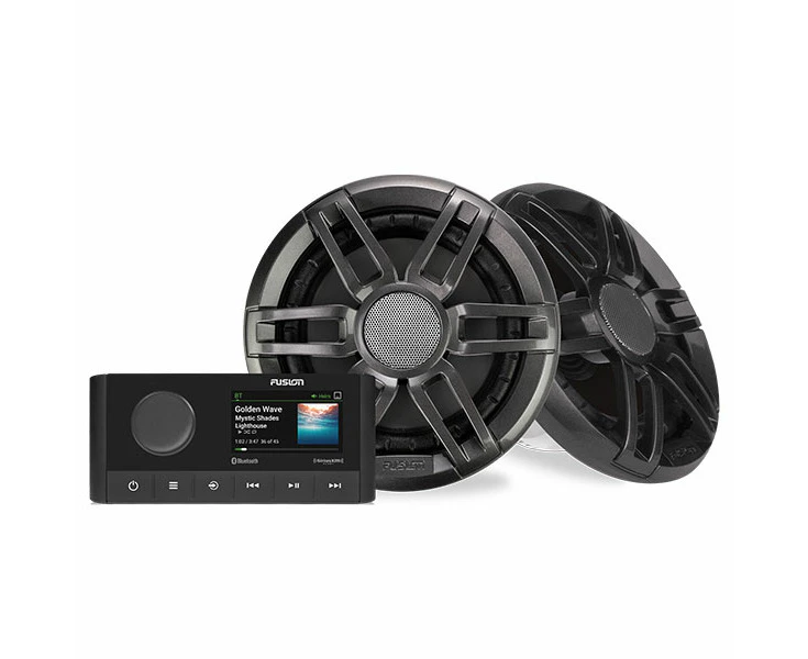 Fusion MS-RA210 Stereo and XS 6.5" Sports Speakers Pack