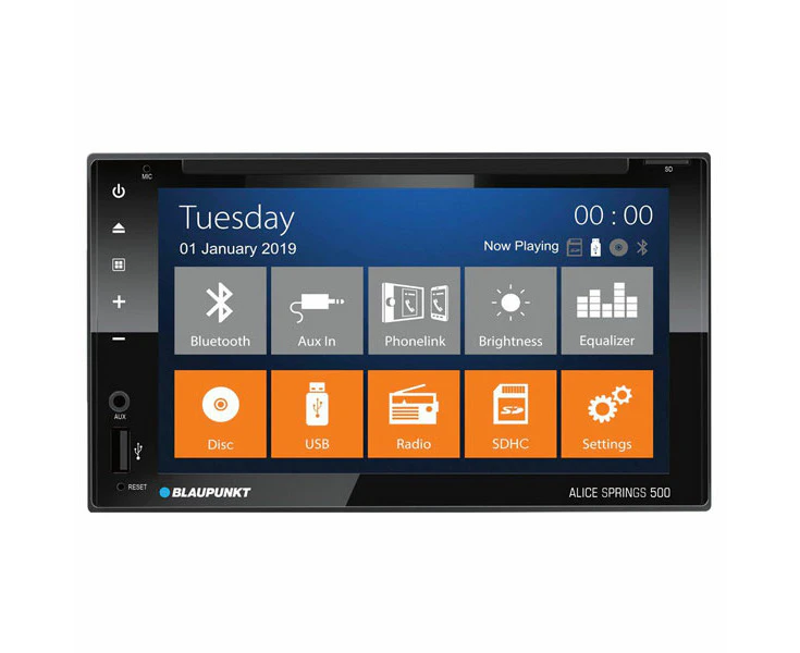 Blaupunkt AliceSprings500 6.2" DVD CD Bluetooth Phone Mirroring Via USB