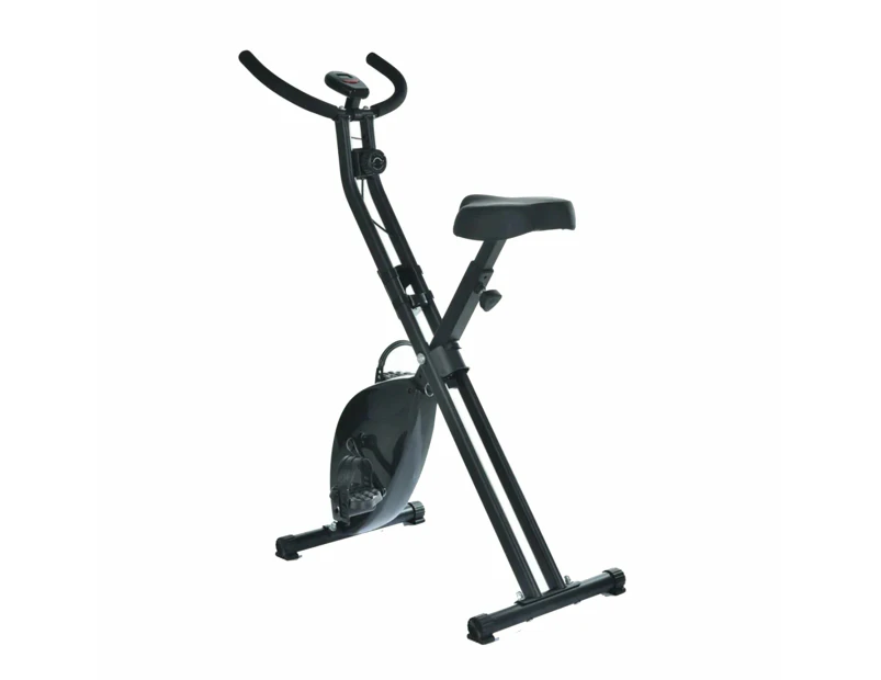 Fitness Master Magnetic Exercise Bike Folding Upright X Bicycle Cycling Gym Home Train