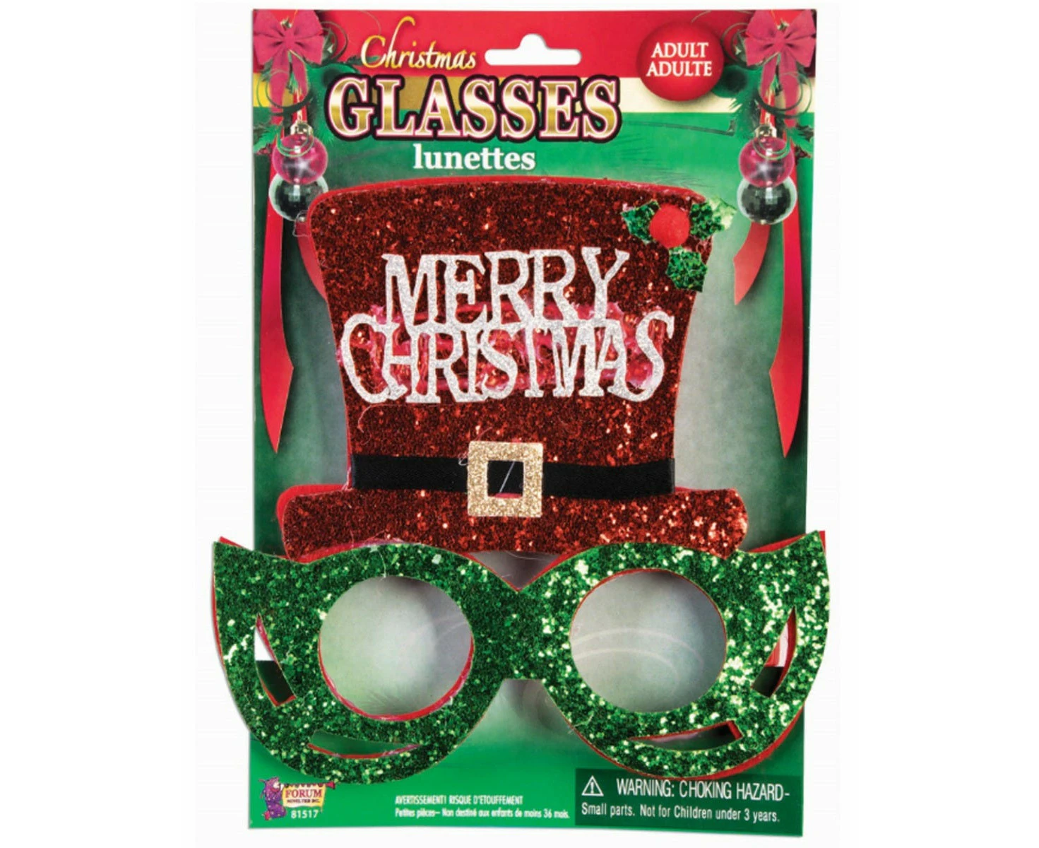 Christmas Glasses with Top Hat