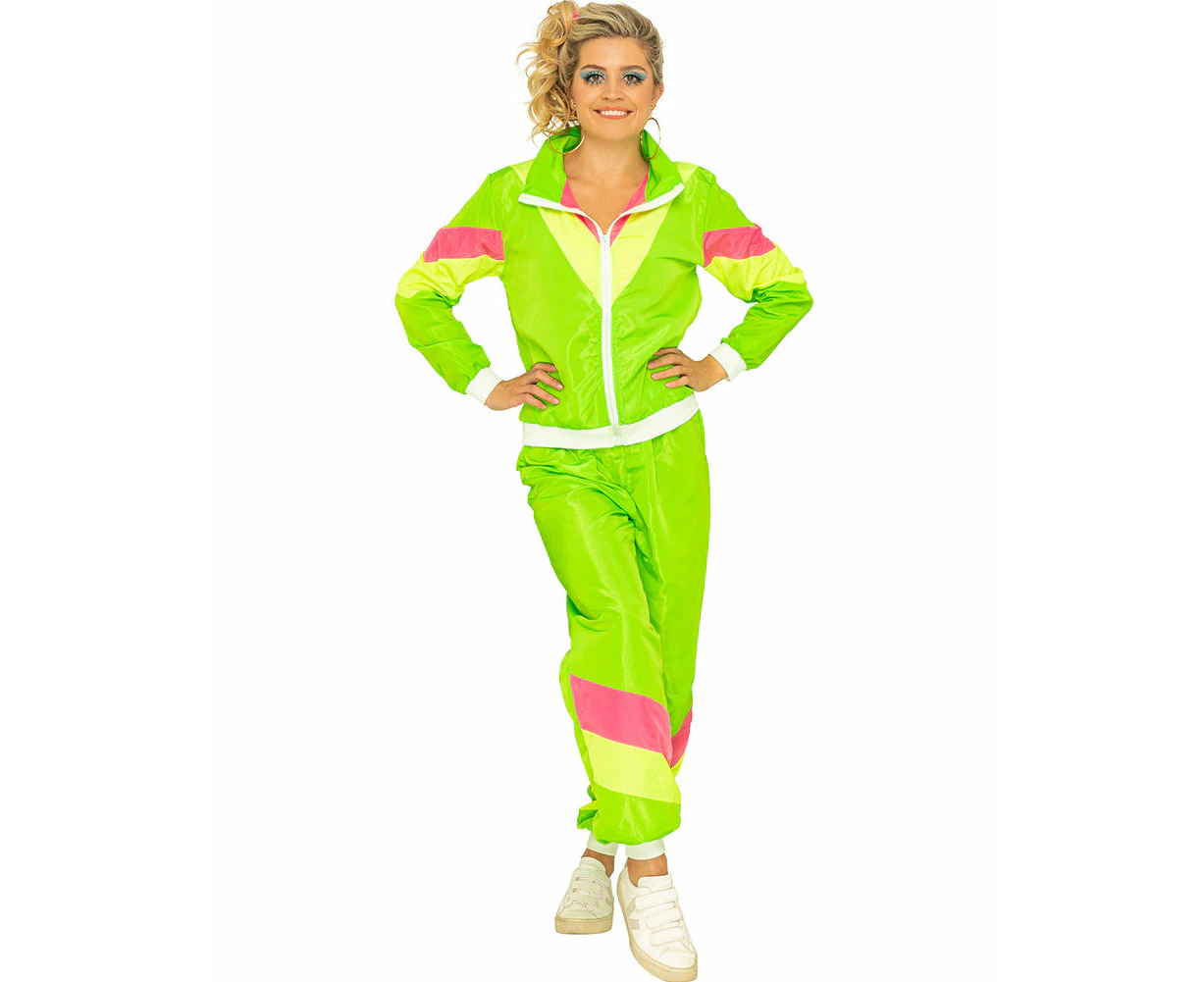 80s Neon Tracksuit Womens Costume