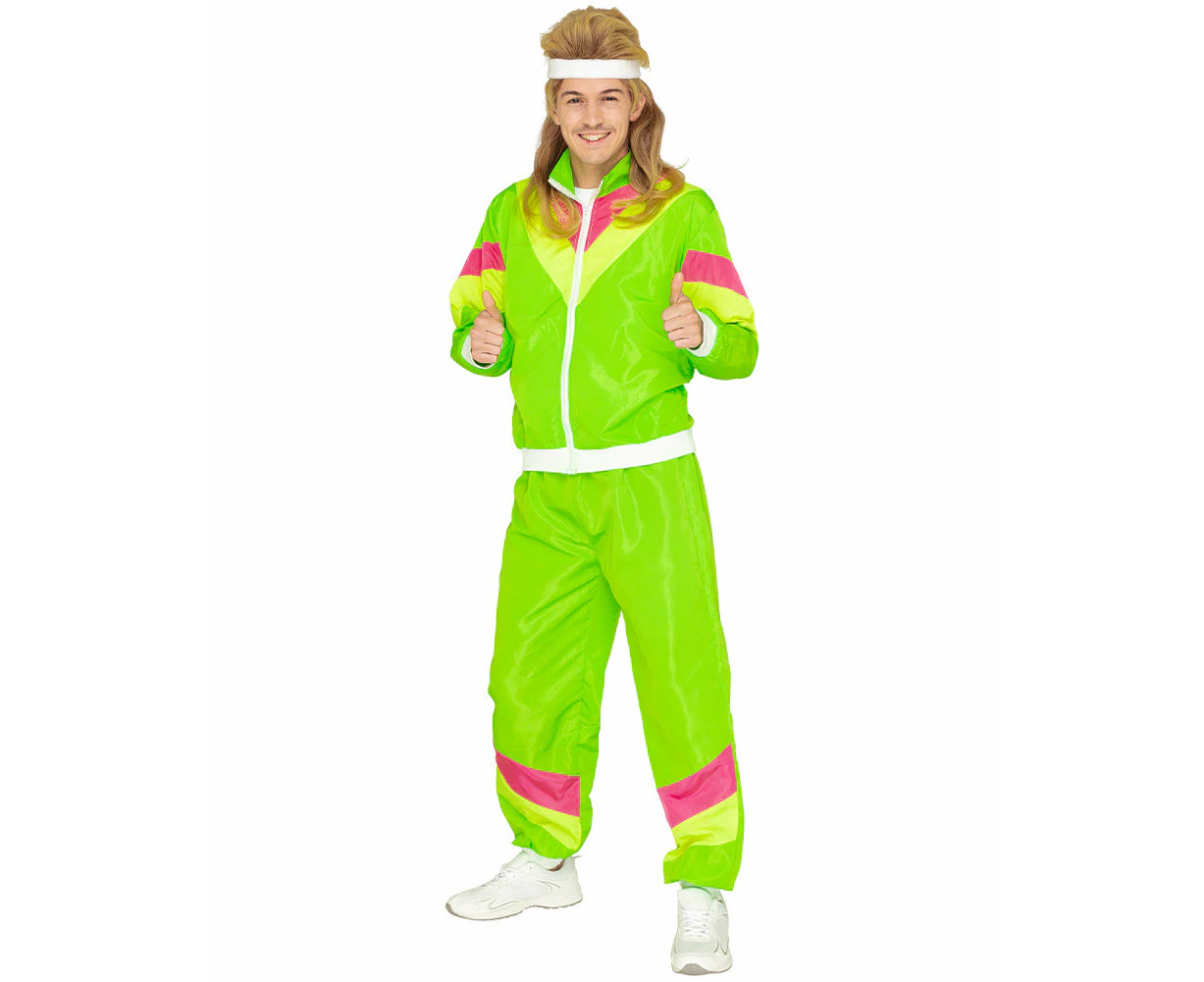 80s Neon Tracksuit Mens Costume