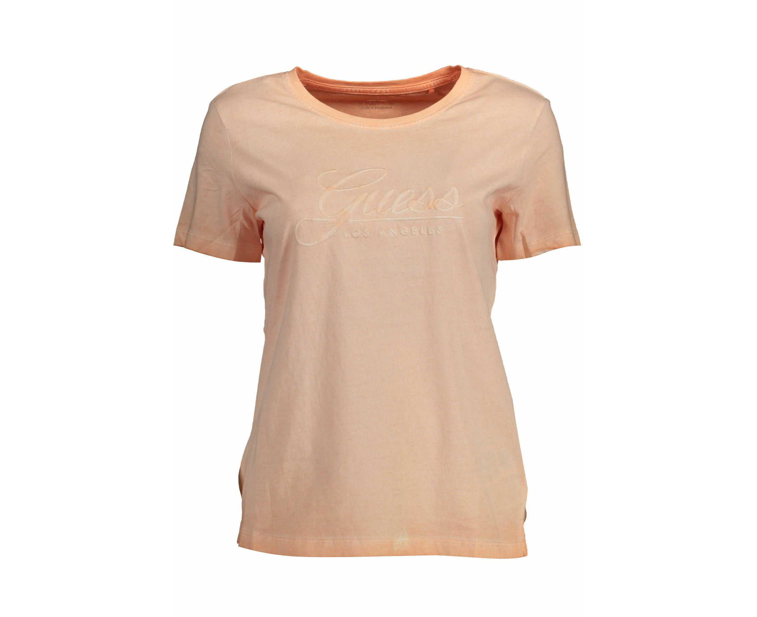 Guess Jeans Chic Pink Embroidered Logo Tee - XS