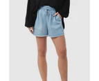 Chambray Shorts - Piping Hot