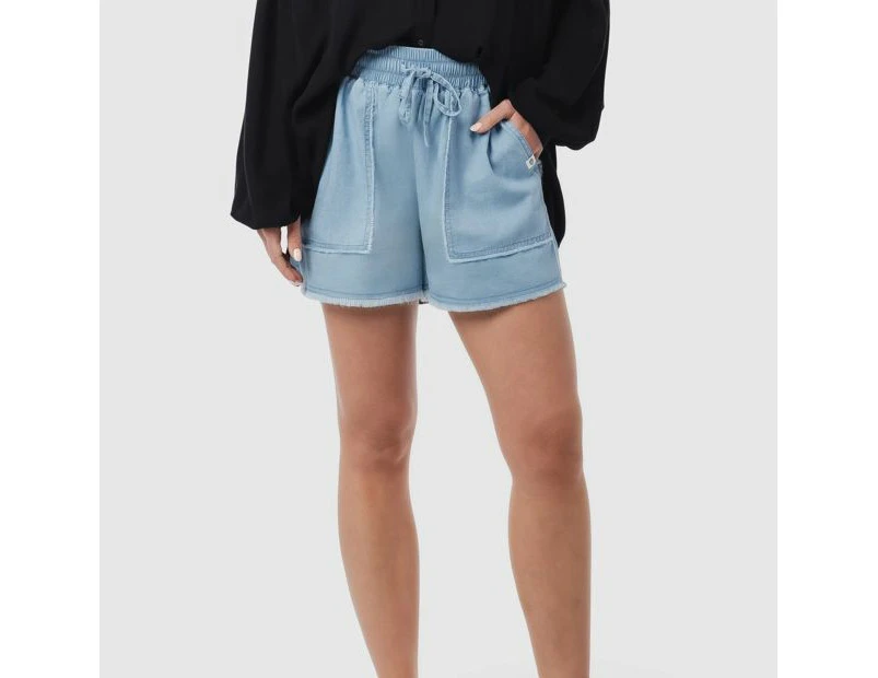 Chambray Shorts - Piping Hot