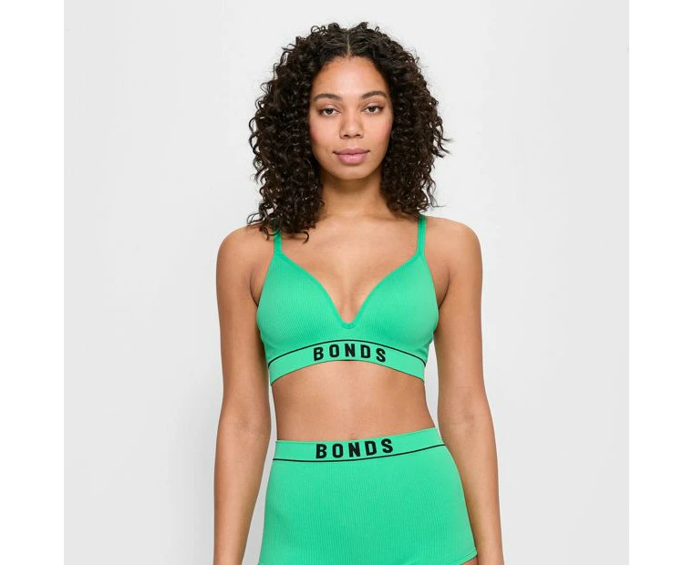 Retro Rib T-Shirt Crop Bra - Bonds