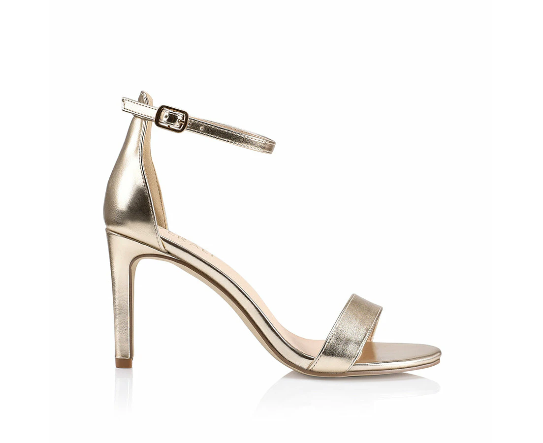 Mattie Strappy Heels - Champagne Smooth