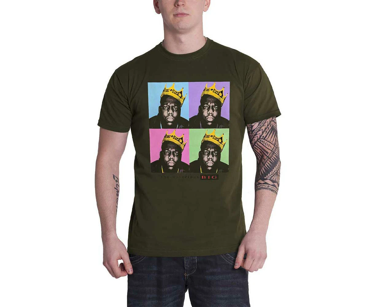 Biggie Smalls T Shirt Crown Pop Art  Official Unisex