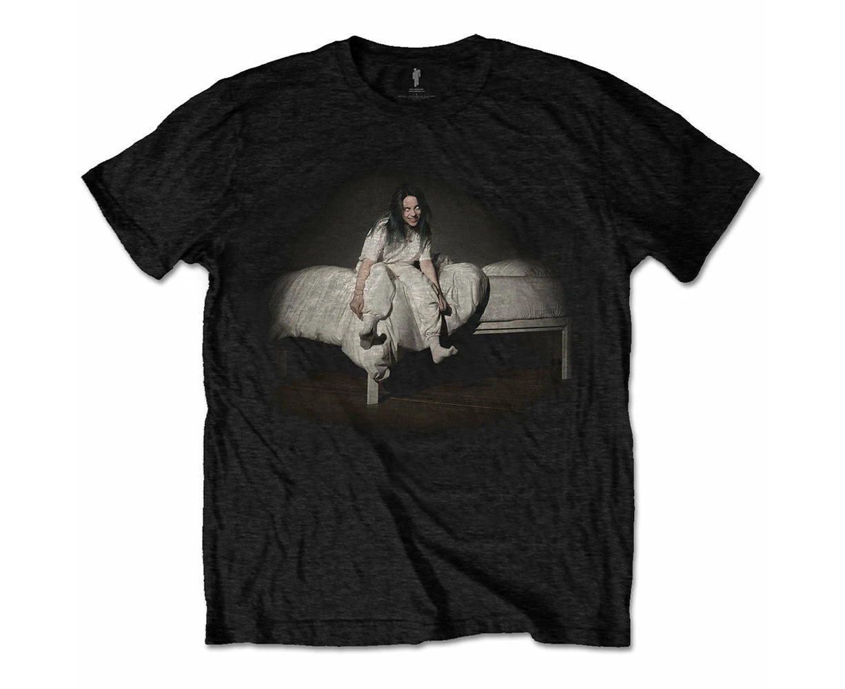 Official Billie Eilish T Shirt Sweet Dreams Logo  Unisex - Black