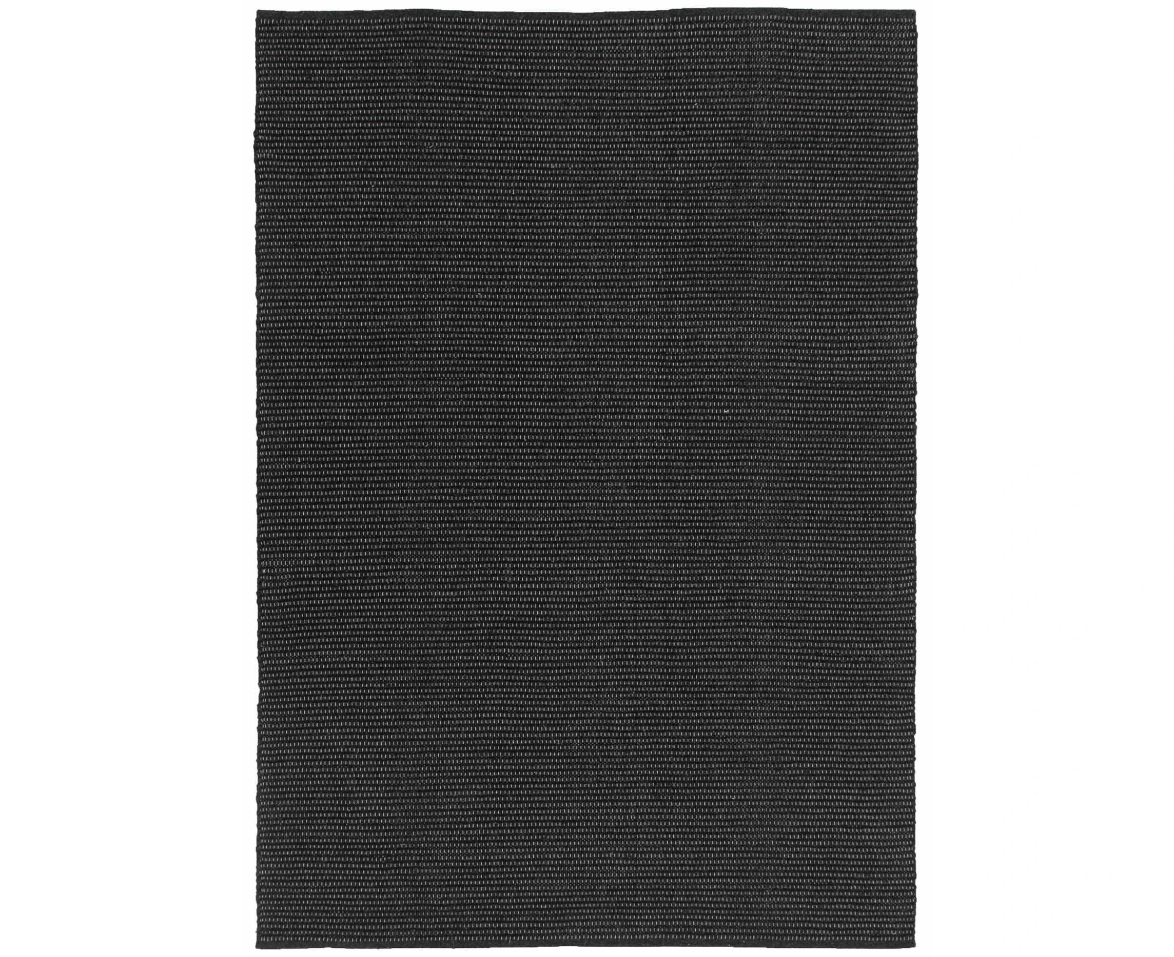 Natura Black Wool Rug