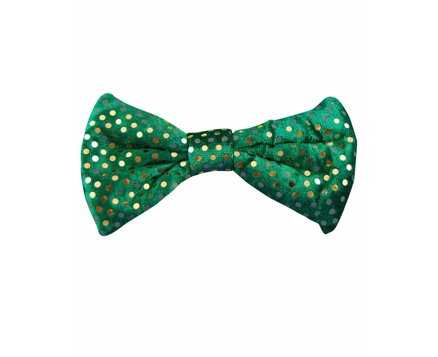 Shamrock St Patrick's Green Bow with Spots