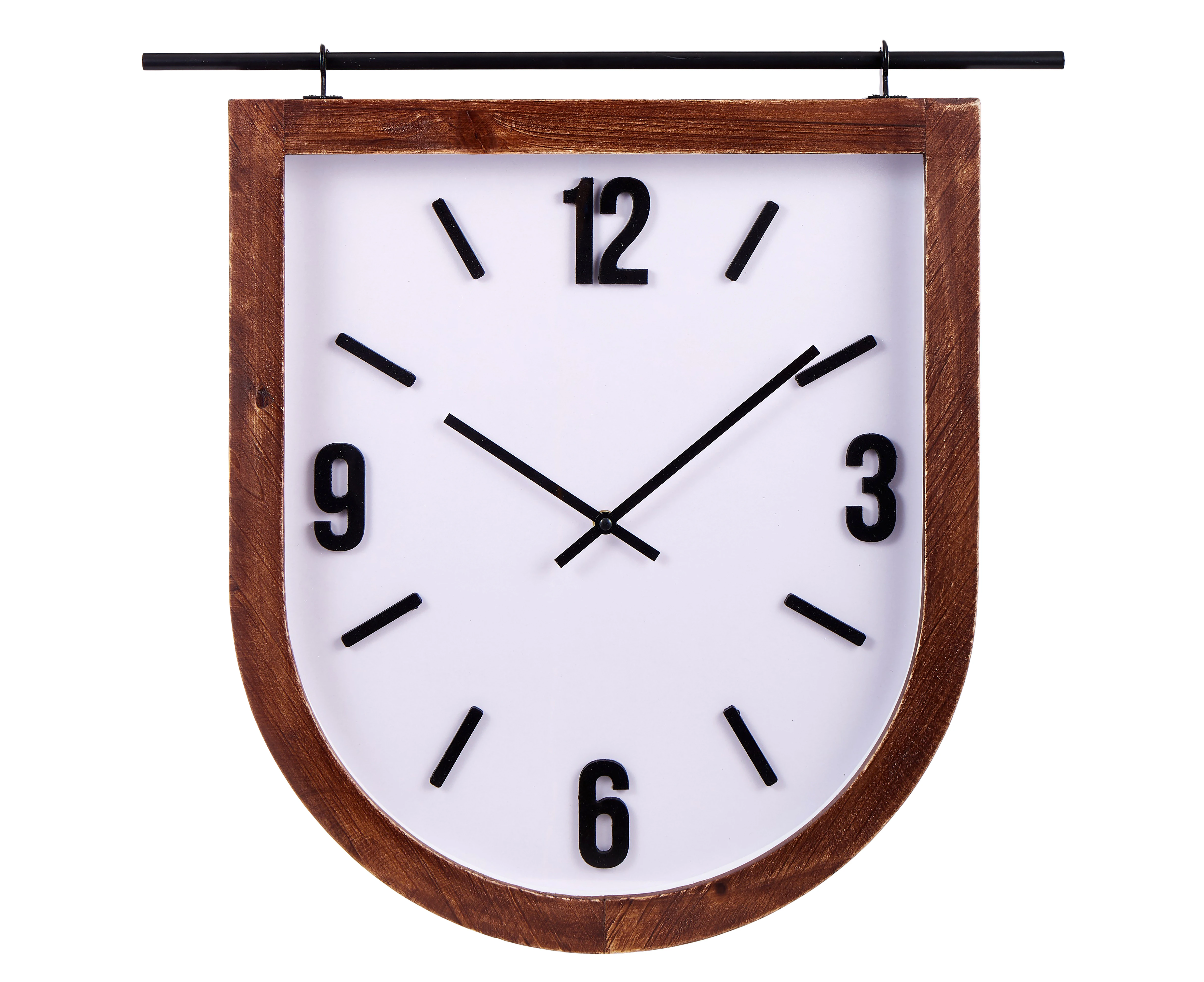 Amalfi Indus Arch Wall Clock Brown 50x50x6cm