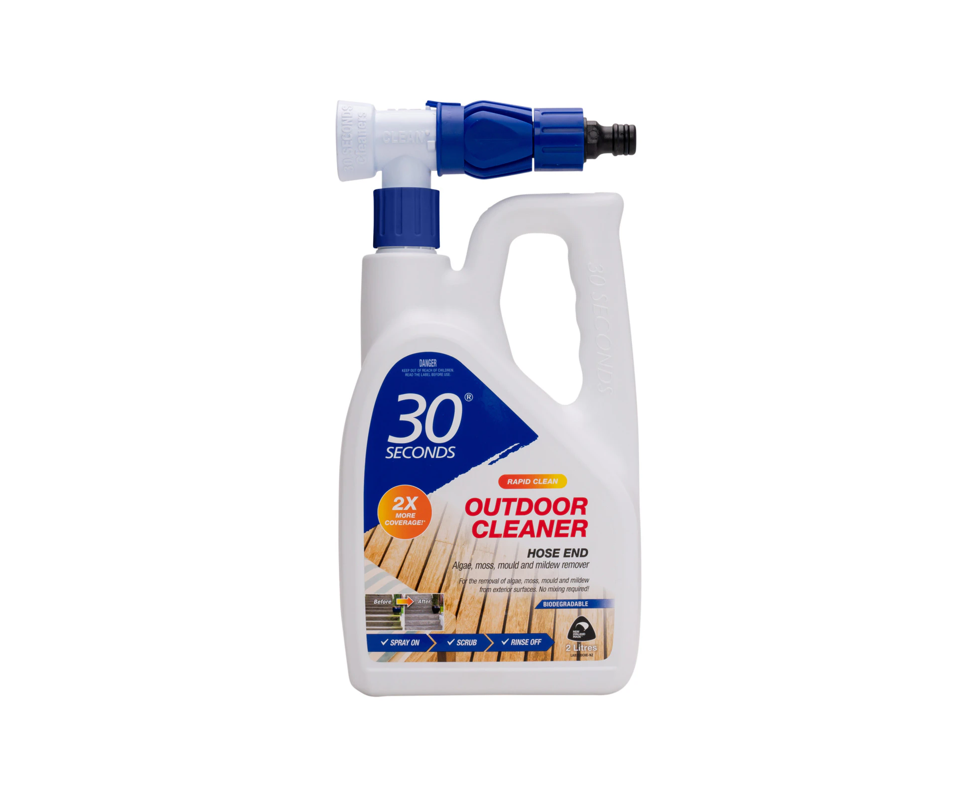 30 Seconds 2L Outdoor Cleaner with Rapid Hose End Technology