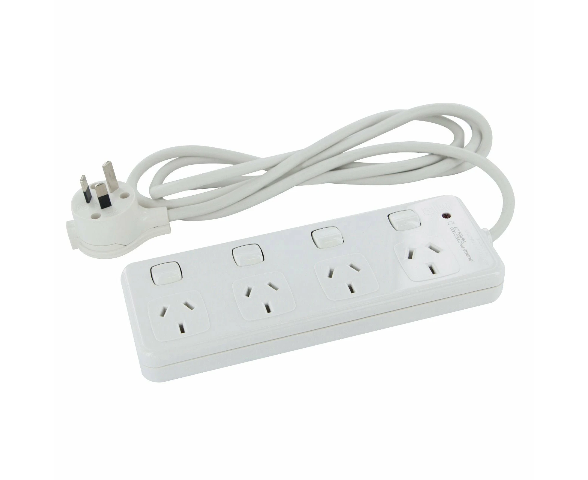 Hpm 10 Amp 4 Outlet Surge Protected Powerboard