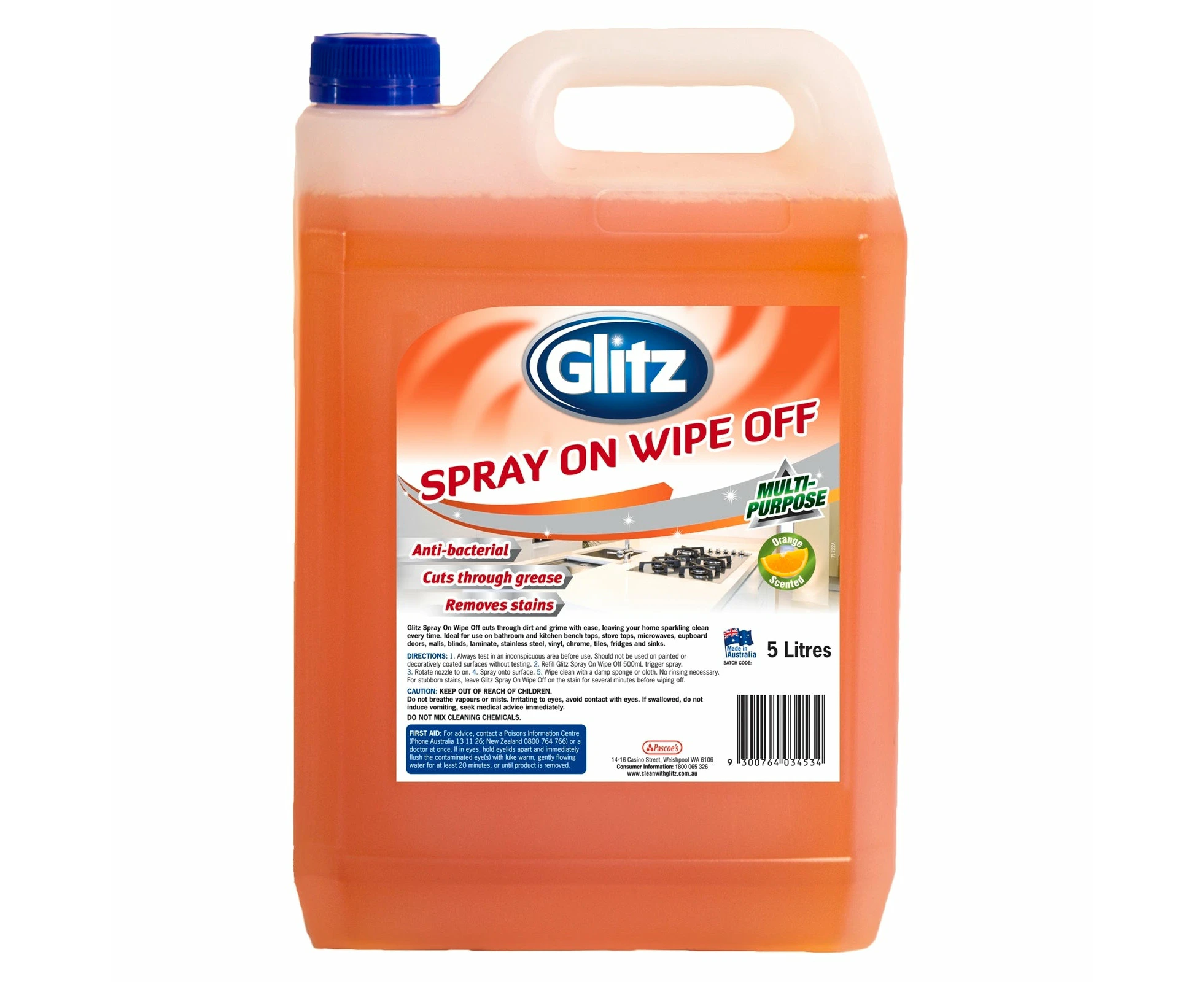 Glitz 5L Spray On Wipe Off