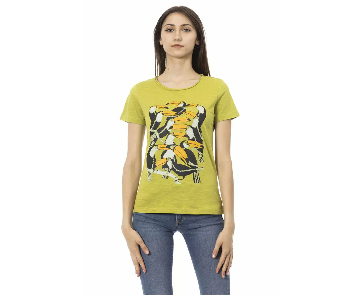 Trussardi Action Green Cotton Women Top