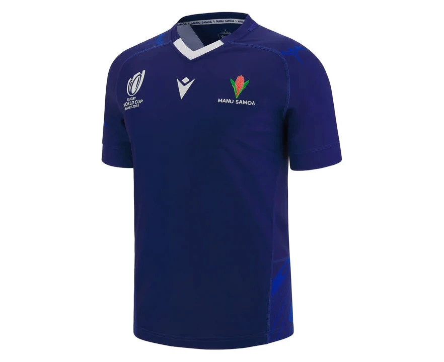 Samoa Rugby World Cup RWC 2023 Macron Home Replica Kids Jersey Kids Sizes JS-JXL!