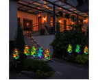 2pcs Solar Christmas Tree Lights Pathway Stakes Pine Light for Garden Yard Decor