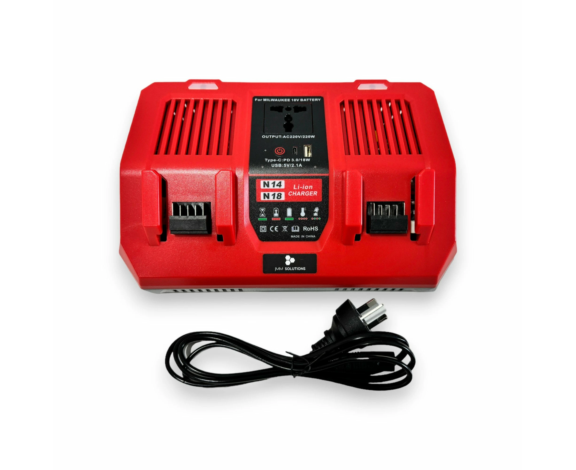 Milwaukee Compatible Charger/Inverter with USB