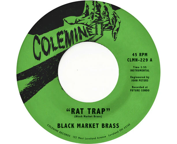 Black Market Brass - Rat Trap / Chop Bop - Purple Swirl  [7-INCH SINGLE] Colored Vinyl, Purple USA import