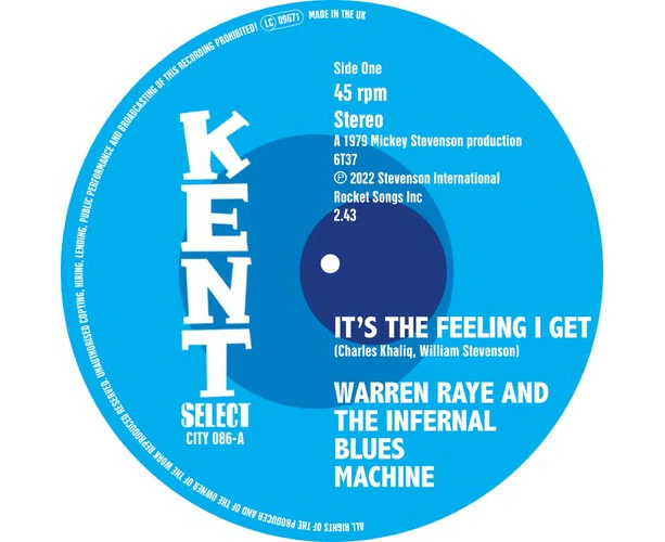 Raye,Warren & The Infernal Blues Machine - It's The Feeling I Get / I Can'T Turn You Down  [7-INCH SINGLE] UK - Import USA import