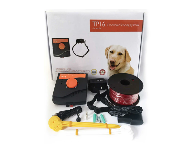 Electronic Dog Fence System Invisible Electric Wireless TP16 Containment Collar Catch