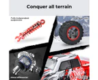 Centra RC Car 1:8 4WD Off-Road Racing Brushed Motor 2.4GHz Remote Control Red